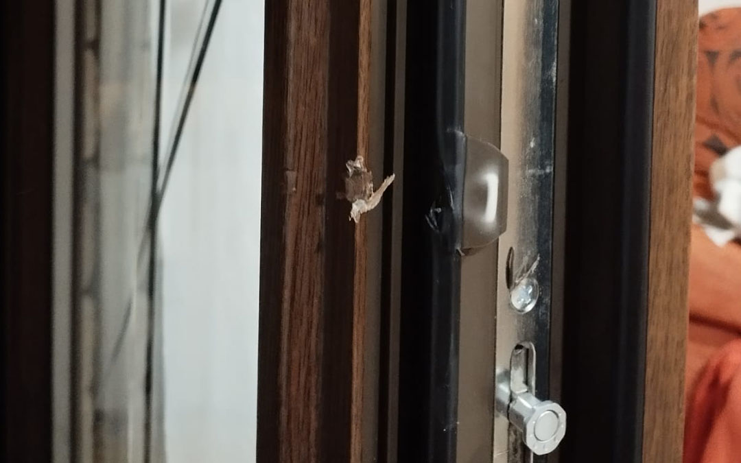 Detalle de una de las viviendas forzadas en Castelserás./ La COMARCA
