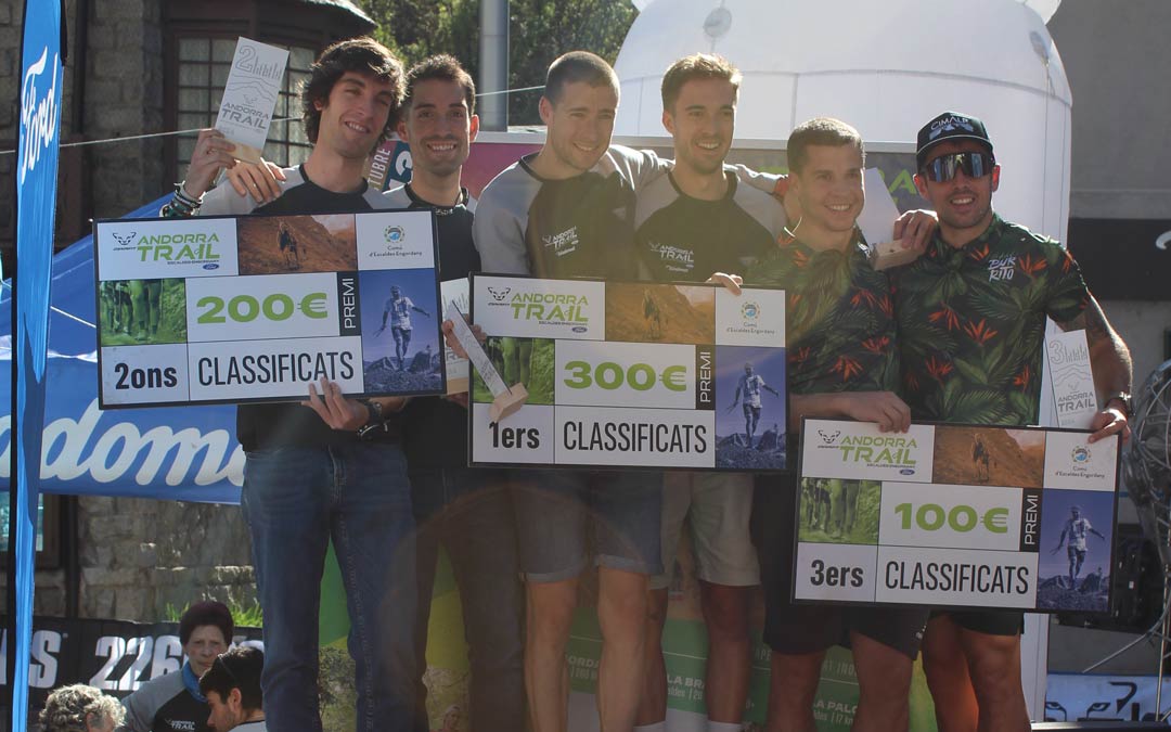 Los hermanos Pitarque Torres finalizaron en segundo puesto en la Dynafit Andorra Trail en Andorra la Vella./ Carlos Pitarque