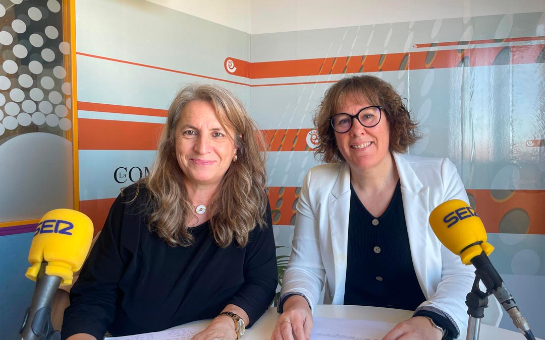 María José Quintana y Pilar Ortiz de Cámara de Comercio./ La Comarca