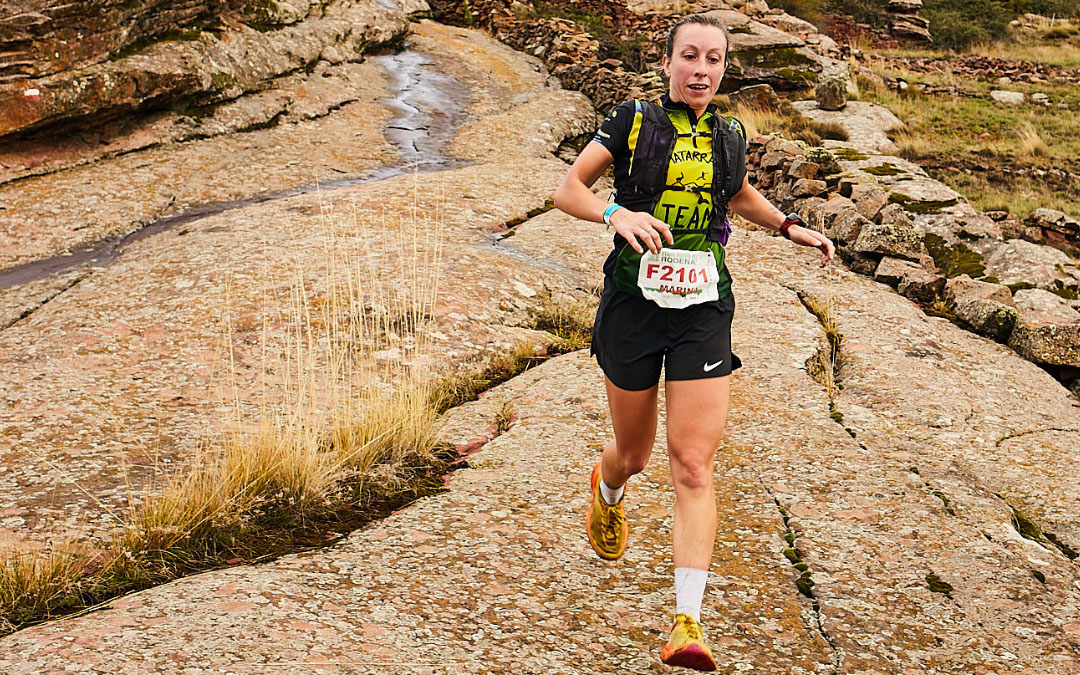 La corredora Marina Albesa en la Trail Piedra Roja de Ródenas./ L.C.