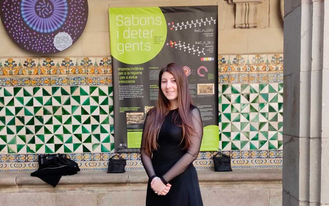 Claudia Soriano en Barcelona, donde desarrolla su etapa profesional./ L.C.