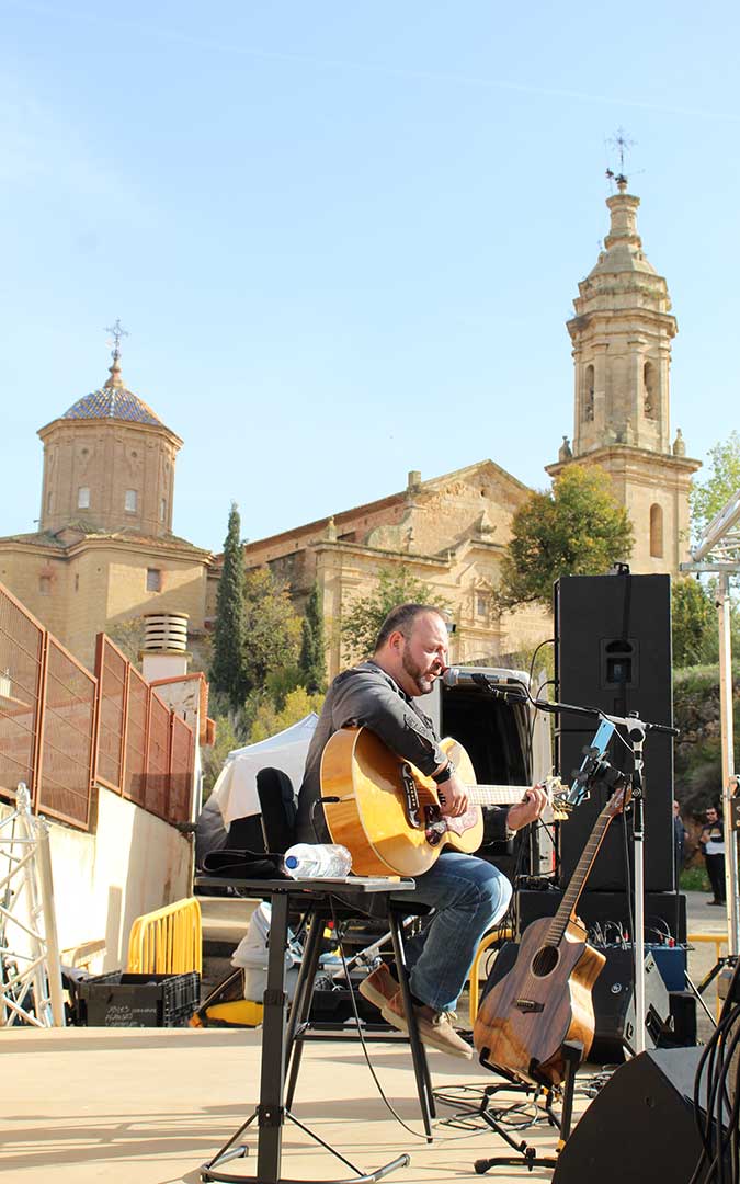 Sergio Medina en la XXIX Feria de Aguaviva. / B. Severino