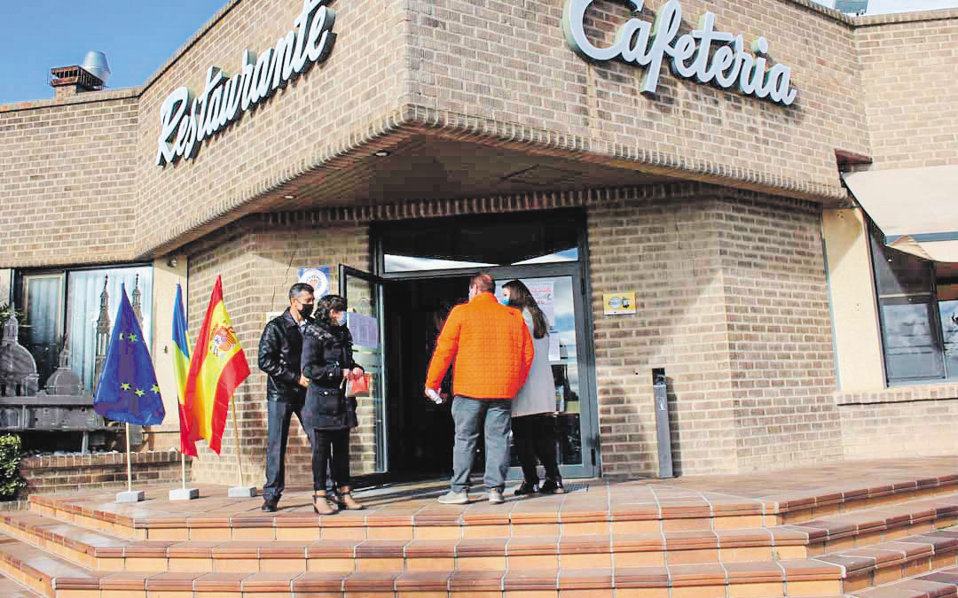 magen de archivo. Elecciones legislativas de 2020 cuando se instaló por primera vez la sede de votación en Alcañiz./ Laura Castel