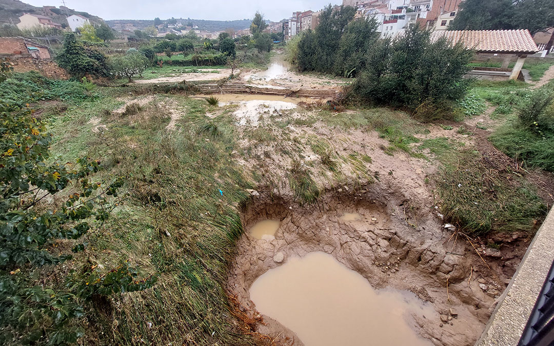 Daños provocados por la Vall d'Alcanyis en Mazaleón./ J.L.