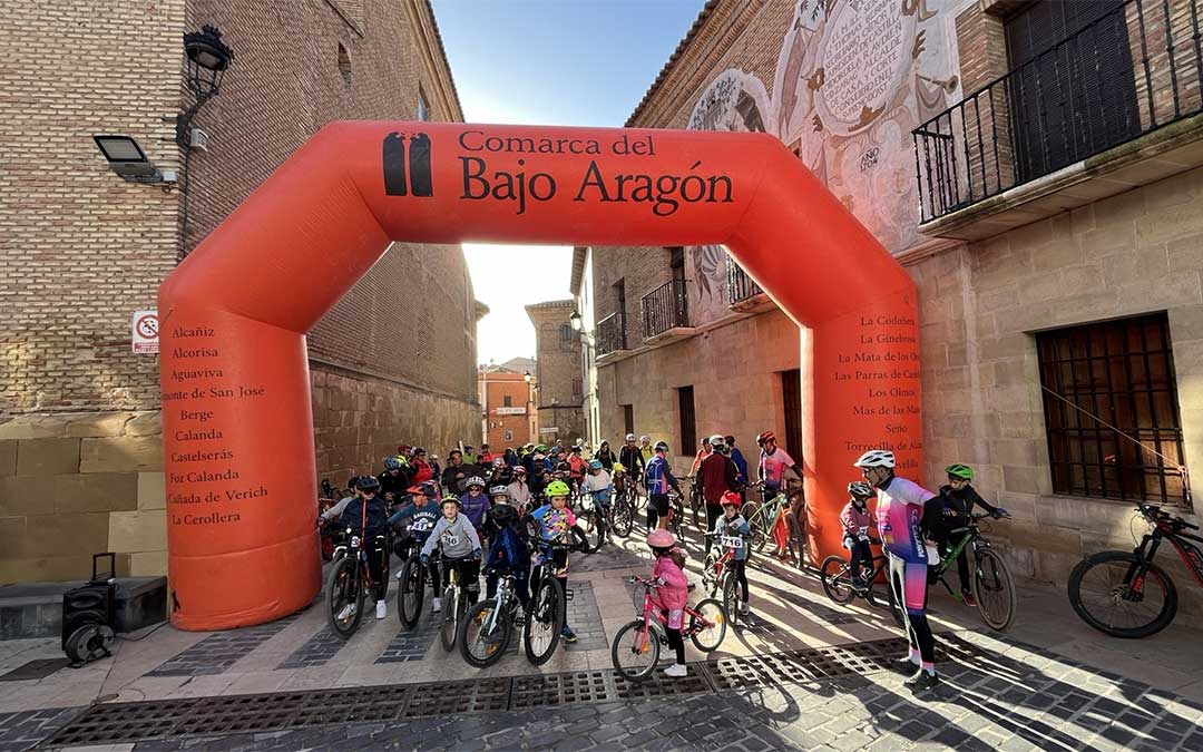 IV Quedada Infantil en Bicicleta entre Calanda y Foz./ Óscar Tomé