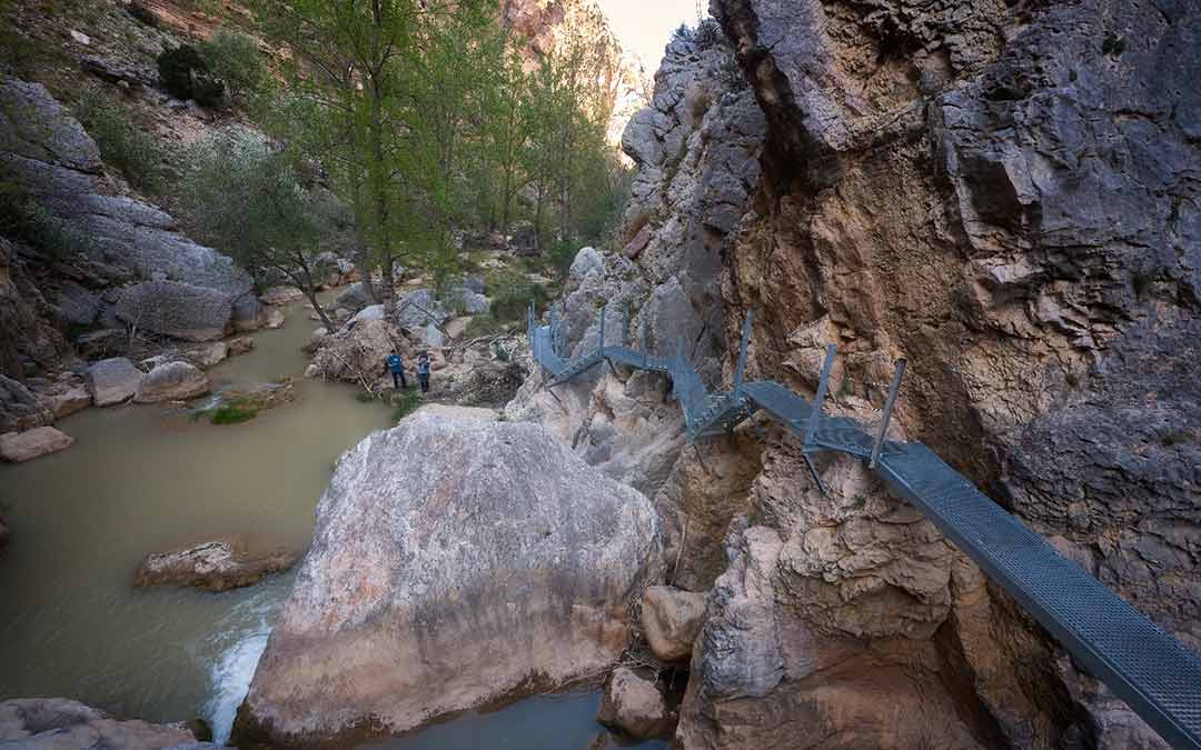 Sendero fluvial PR TE 10 en uno de los puntos de su recorrido./Comarca del Maestrazgo