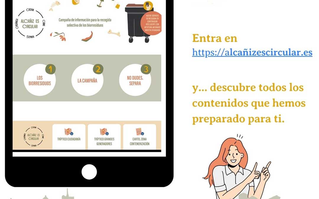 Campaña ‘Cocina, come, separa orgánica. Alcañiz es circular’ / Ayto.