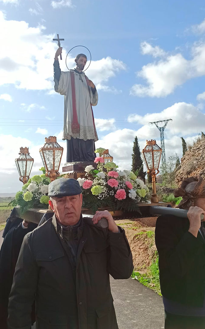 Procesión con el patrón San Javier. / Ayto. Jatiel