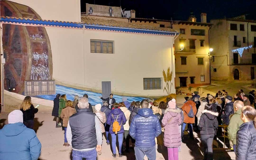 El Ayuntamiento de Mas de las Matas organizó este sábado una ruta para dar a conocer las novedades de la Ruta del Agua./ Ayto.