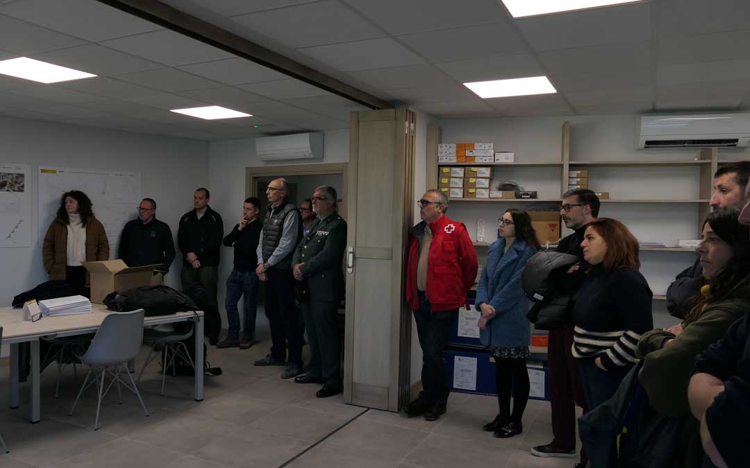 Visita de alcaldes y cuerpos y fuerzas del Estado./ M.M.R.