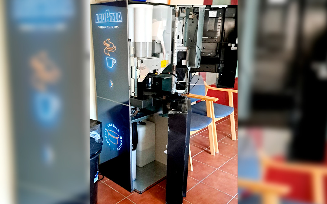 Máquina de café forzada./ J.J.V.