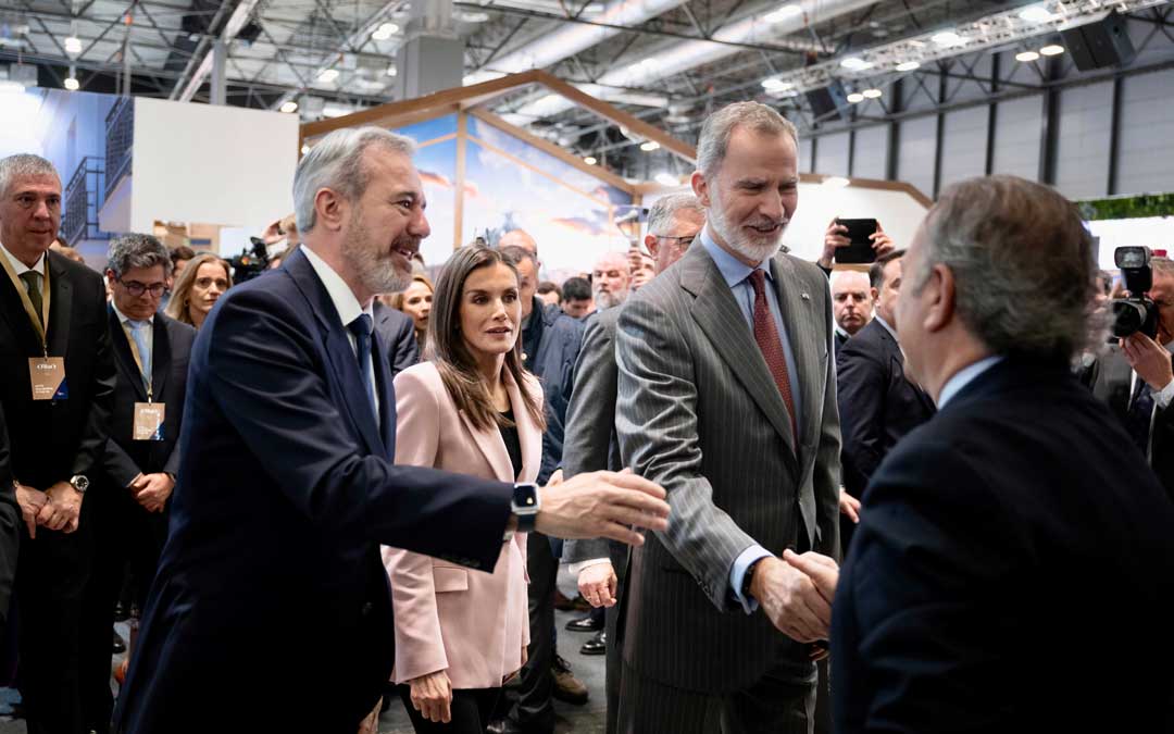 Los reyes de España también han visitado el espacio de Aragón en Fitur./ DGA