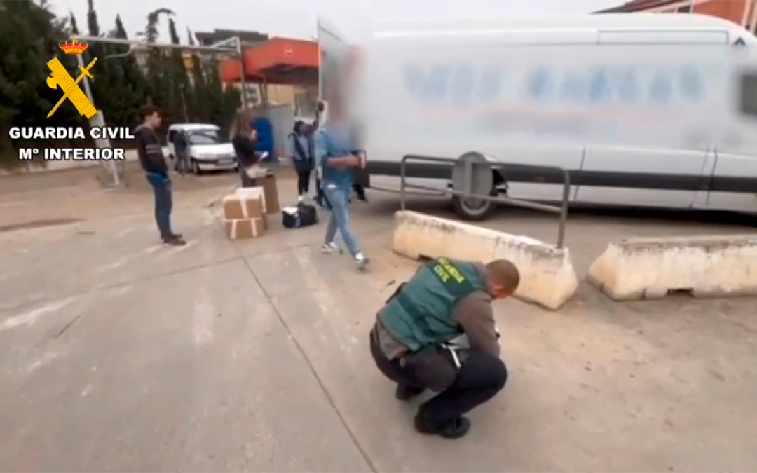 Imagen del operativo desarrollado por la Guardia Civil./ G.C.