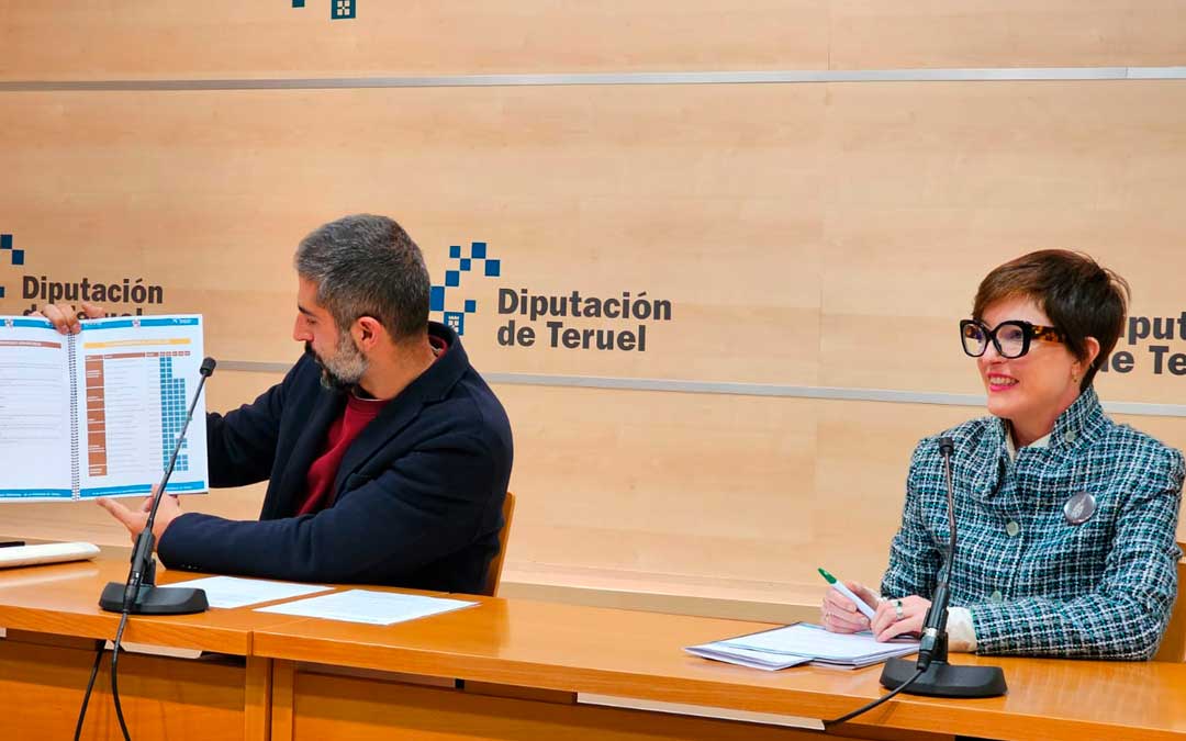 Imagen de la rueda de prensa de presentación este lunes en la Diputación./ DPT