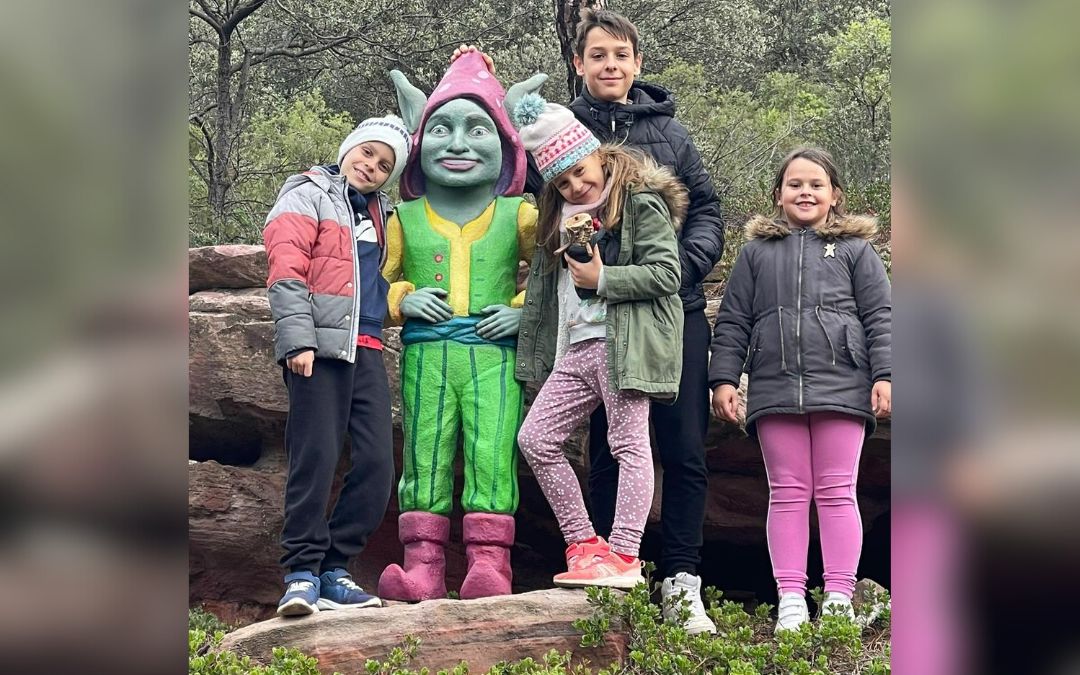 Los más pequeños ya han podido disfrutar de la senda de los Majalinontes durante estas navidades./ Lourdes Castillo.