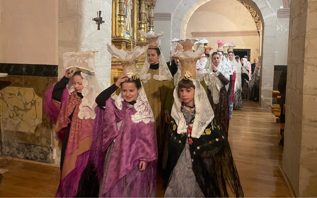 Procesión Pujada dels Panistres Mazaleón 2025./ S.F.