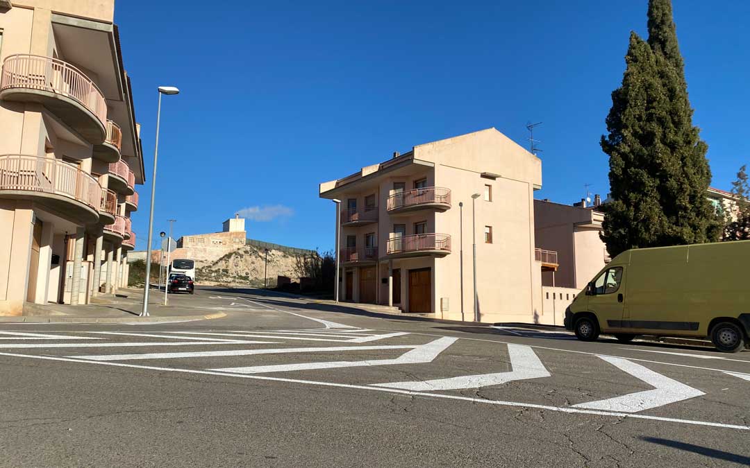La calle Tronchón pasará a ser de un solo sentido./ AYTO ALCAÑIZ
