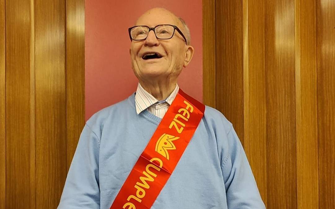 Diego Lasala Gerique en su 90 cumpleaños. / Familia Lasala