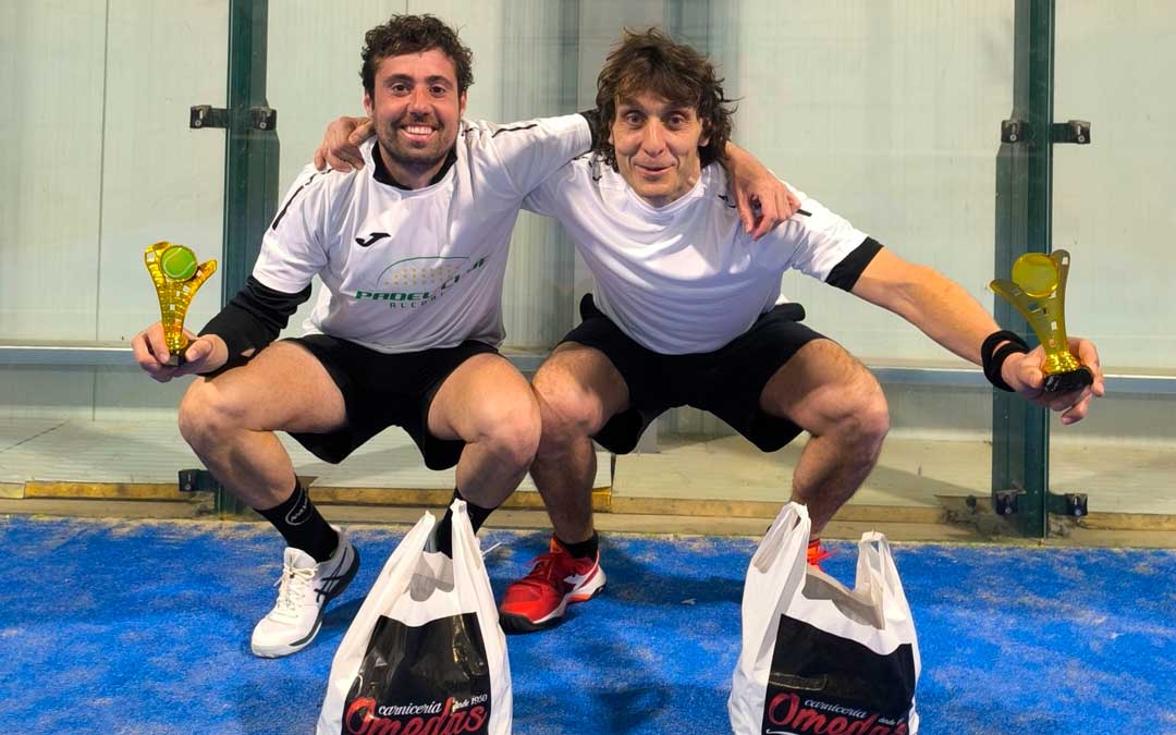 Alberto Garzarán y David Palos fueron los campeones./ LIGA ALCORISA