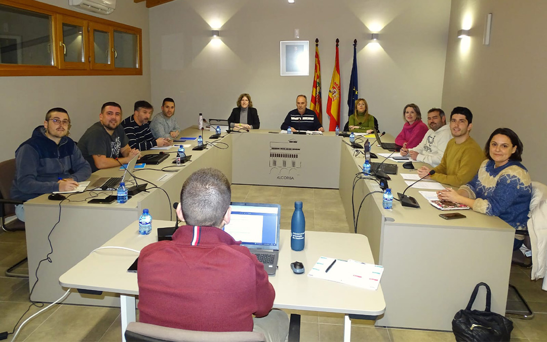 Pleno ordinario del mes de febrero del Ayuntamiento de Alcorisa celebrado este martes./ Ayto. de Alcorisa