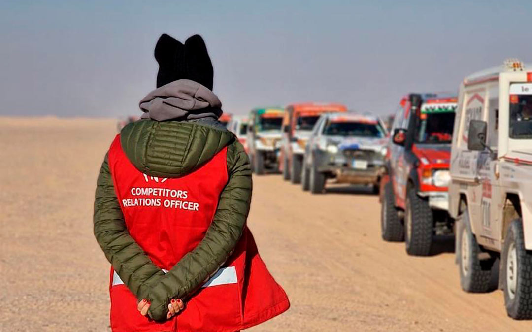Yaiza Bonet, participa en la organización del Dakar Classic 2025. / YAIZA BONET