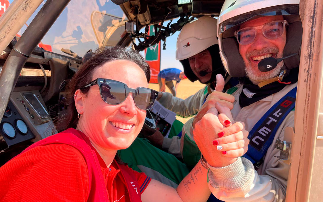 Yaiza Bonet, participa en la organización del Dakar Classic 2025. / YAIZA BONET