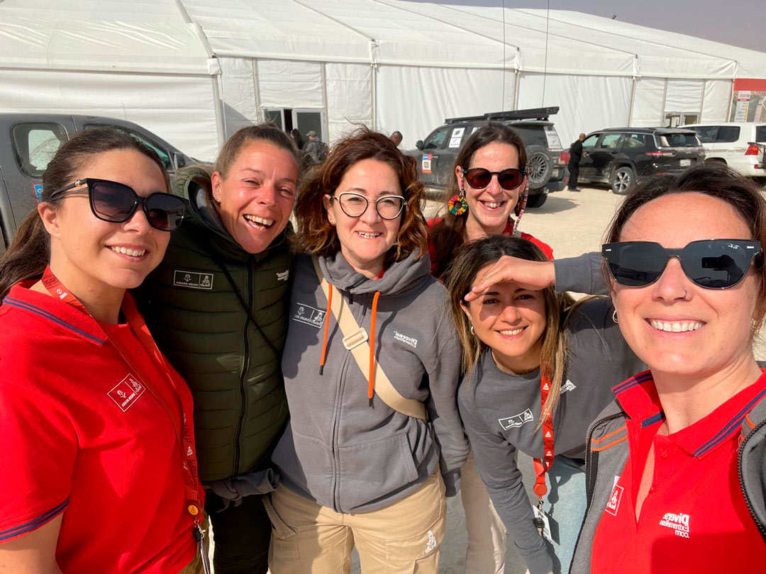 Yaiza Bonet, participa en la organización del Dakar Classic 2025. / YAIZA BONET
