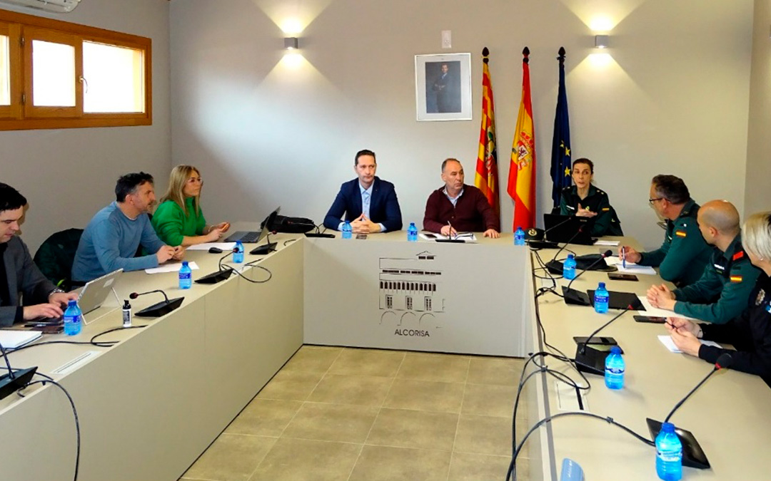 Junta Local de Seguridad en Alcorisa. / Delegación