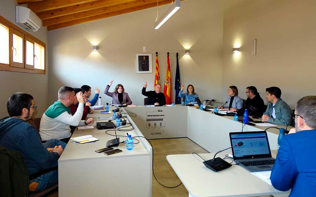 Instante del pleno de Alcorisa de marzo./ Ayto.