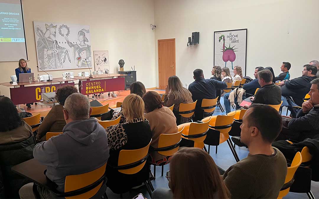 Presentación de la nueva convocatoria de ayudas este miércoles en Calanda./ C.O.