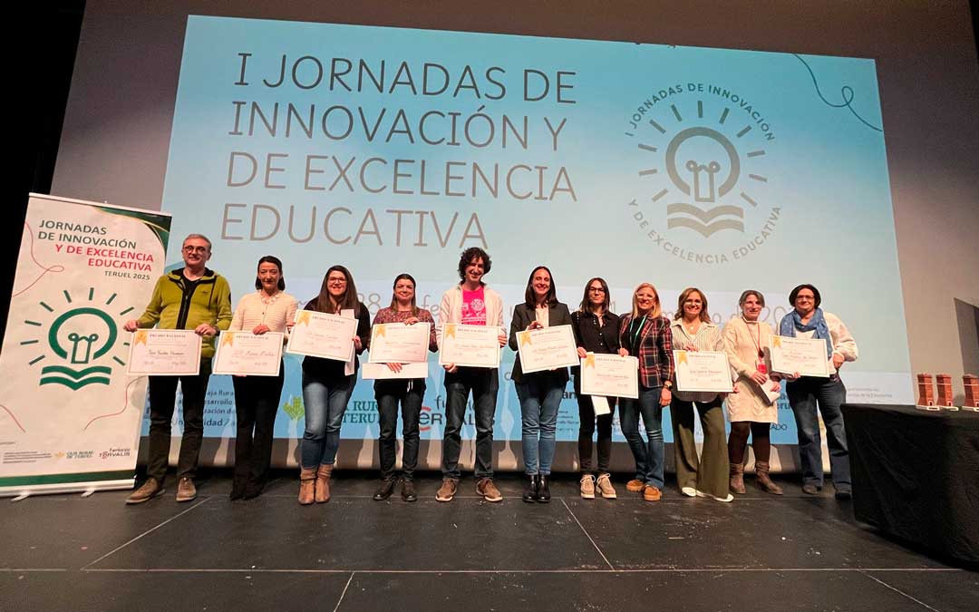 Foto de familia de los premiados./ A.Q,