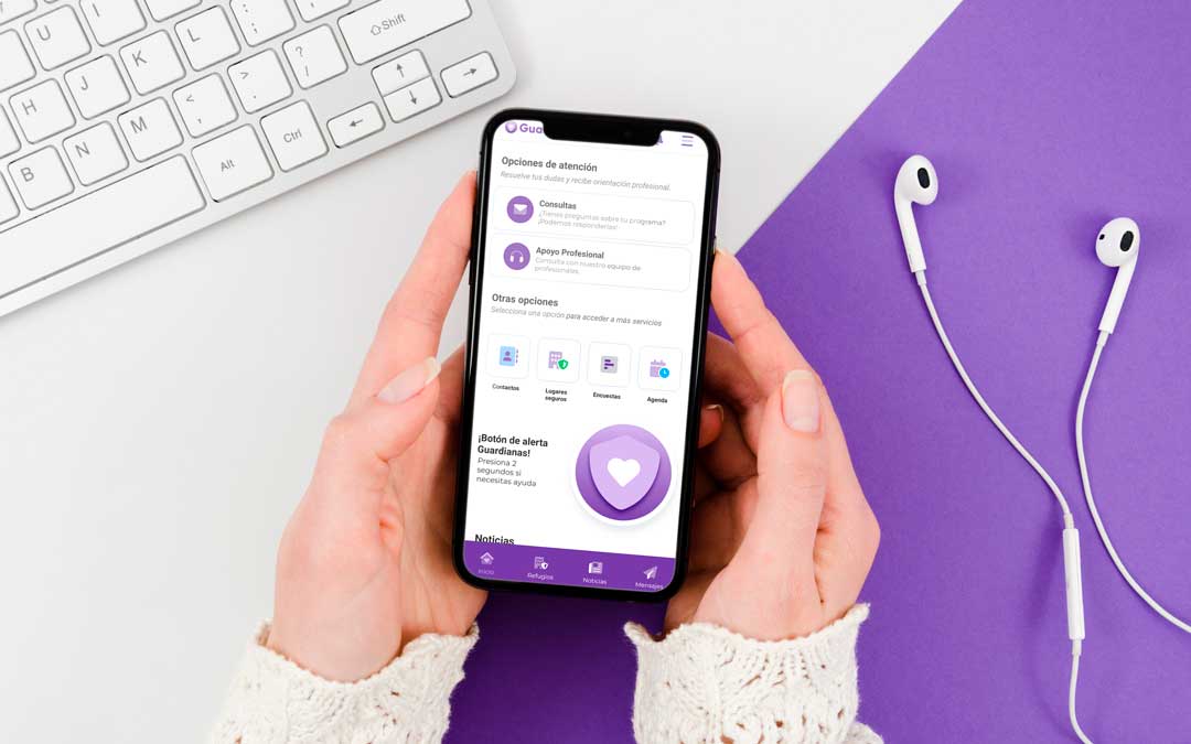 Imagen de la App Guardianas./ GOVTECH