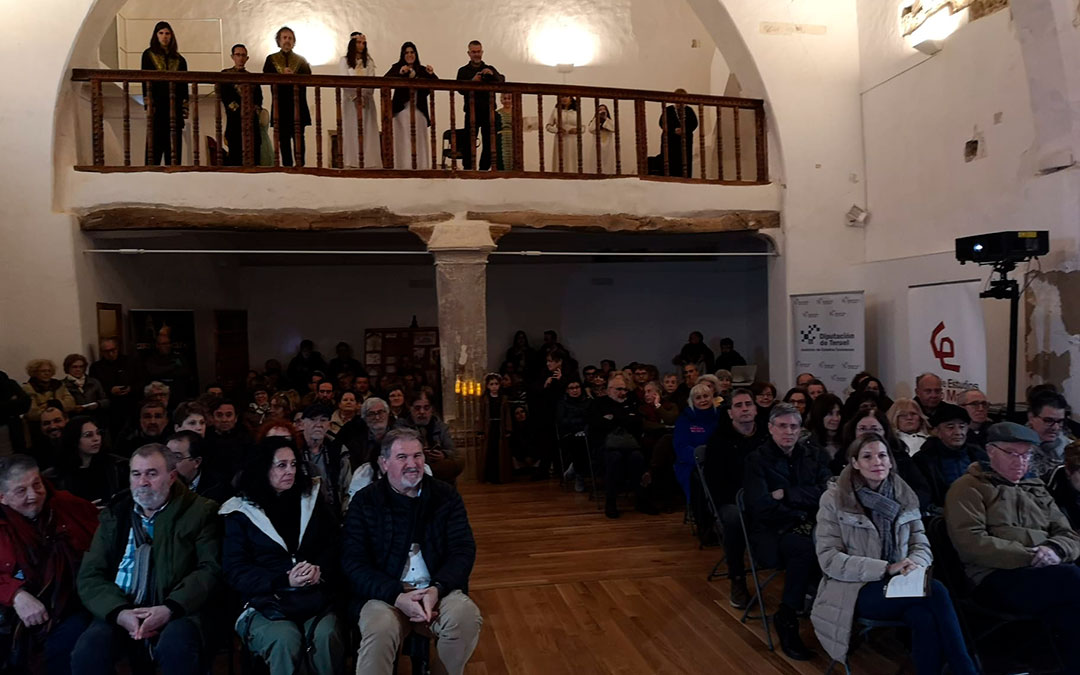 Proyección de 'Libros: el legado de Alantansí', y actuación de Arte Sonado en la sinagoga de Híjar. / José Ángel Guimerá