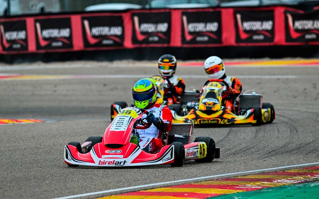 Gerard Cebrián, ganador de la R1 en el CKCV de Motorland Aragón./ Motorland.