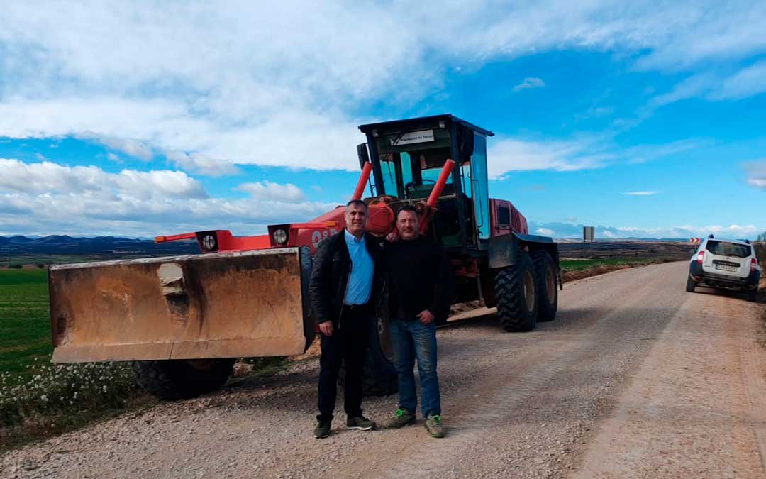 Visita a las obras en el Camino del Ciprés./ R.D.
