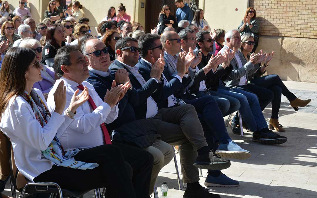 Momentos del acto de Exaltación de tambores y bombos este domingo./I.M.
