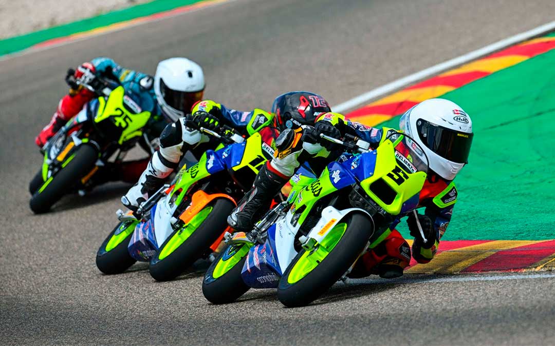 Doblete para #5 Diego González en la categoría FIM MiniGP Spain Series 190 cc./ Circuito de Karting de MotorLand Aragón.