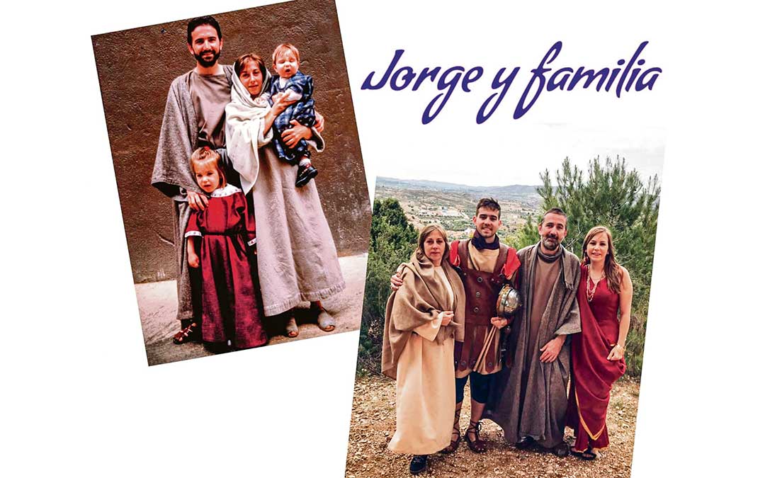 A modo de regalo de despedida, Jorge recibió un lienzo con dos fotos junto a su familia en representación del paso de los años./ Archivo personal.