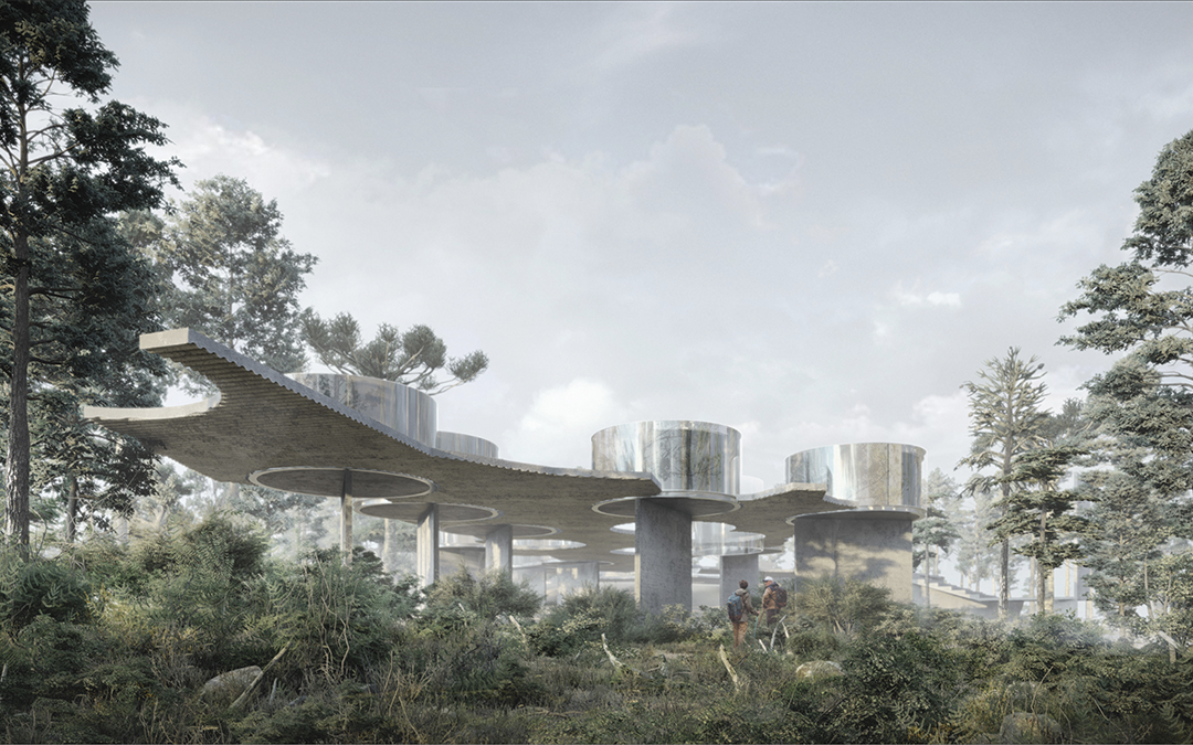 Recreación del futuro Nuevo hotel de Solo Houses en Cretas. / Solo Houses