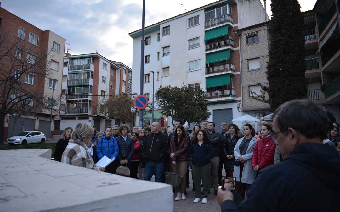 Lectura del manifiesto en Alcañiz./ M.M.R.
