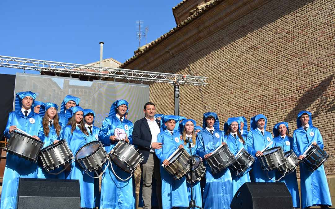 Momentos del acto de Exaltación de tambores y bombos este domingo./I.M.