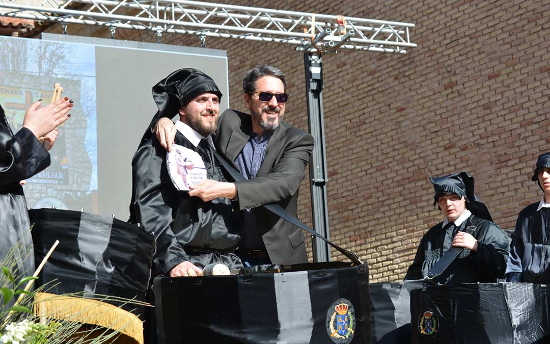 Momentos del acto de Exaltación de tambores y bombos este domingo./I.M.