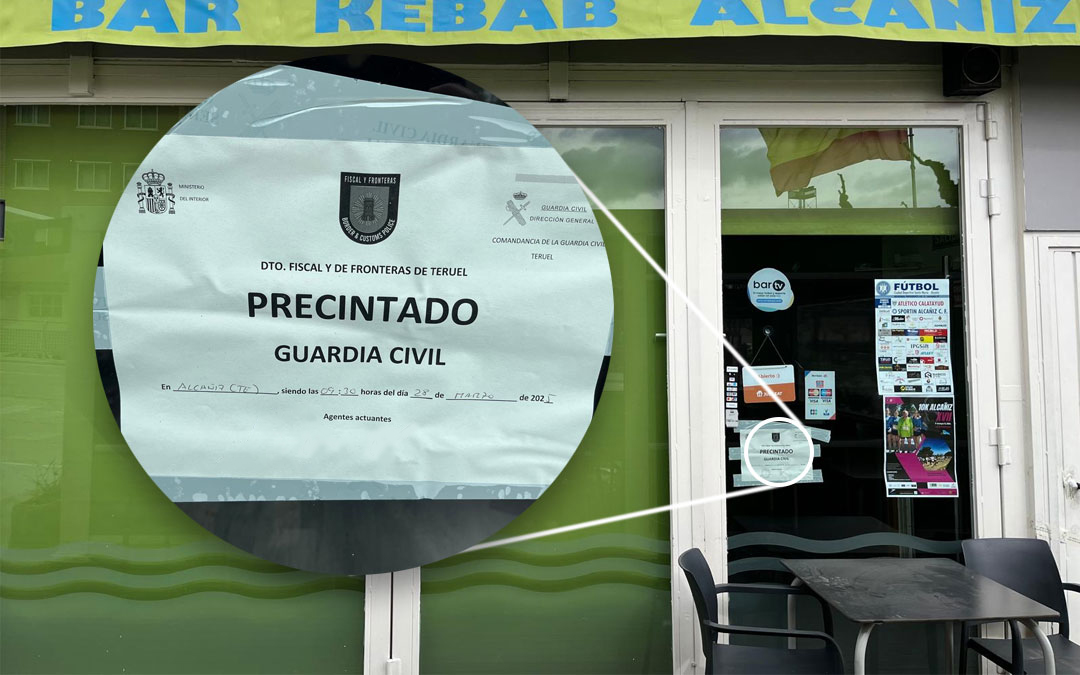 El kebab Alcañiz se encuentra precintado por la Guardia Civil desde el 28 de marzo / La COMARCA
