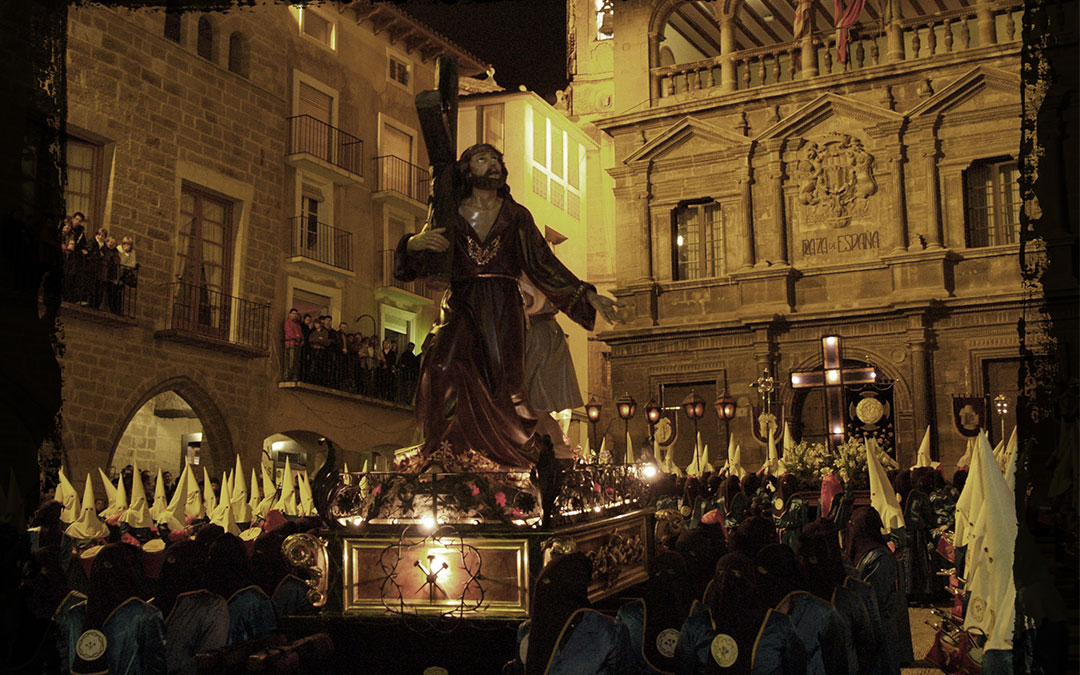 Imagen de archivo de la procesión del Nazareno cuando cumplió su 50 aniversario. / César Gracia