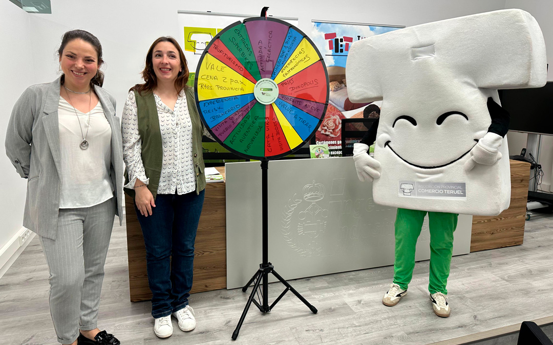 La ruleta decidirá que premio recibe cada uno de los ganadores./ EMPRESARIO TERUEL