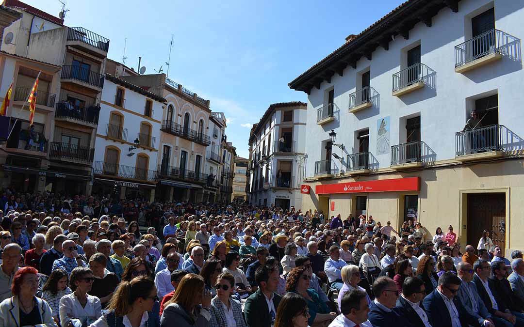 Momentos del acto de Exaltación de tambores y bombos este domingo./I.M.