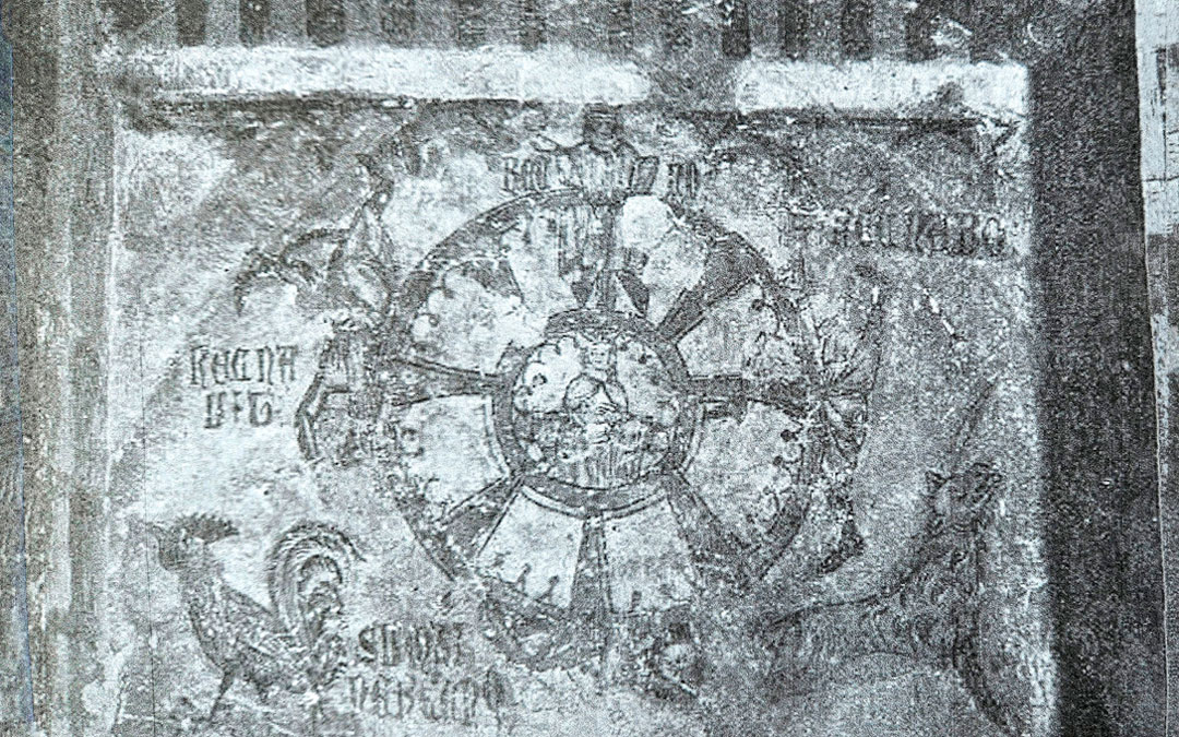 Rueda de la Fortuna, imagen correspondiente a antes de la restauración de 1957. / IEH