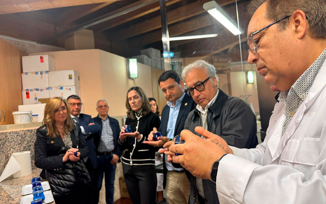 Anteriormente, visitaron el panel de Catadores de Aceite de Oliva Virgen de Aragón. / DGA