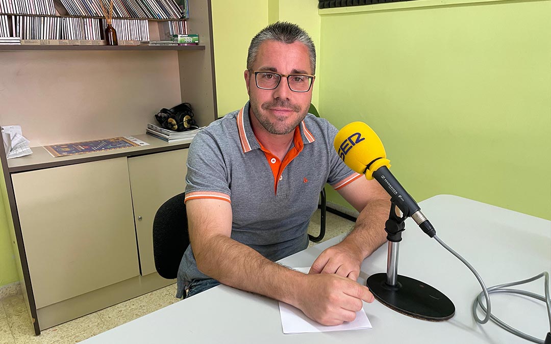 David García en Radio Caspe./ S.F.