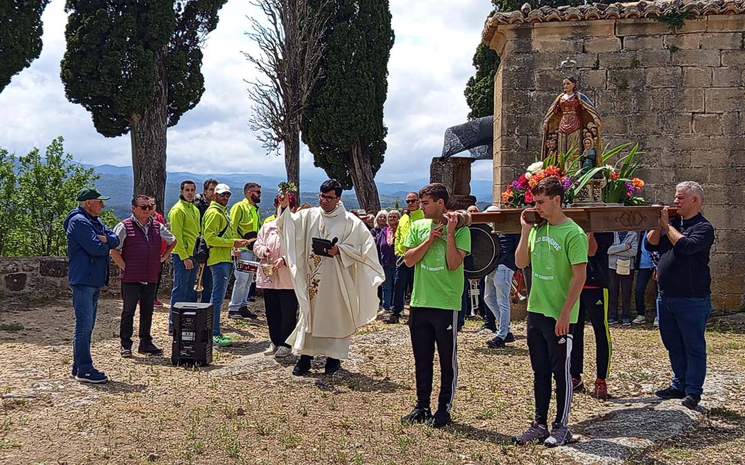 Bendición de los campos en Cretas./M.J.Salvador